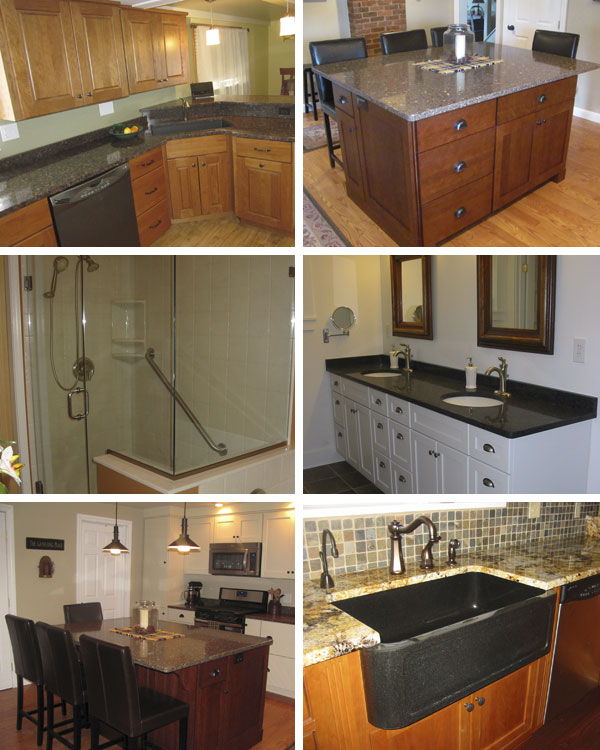 Lakeside Kitchen Design Collage